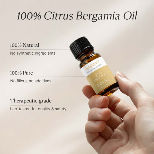 Bergamot essential oil for mood support and natural anxiety relief