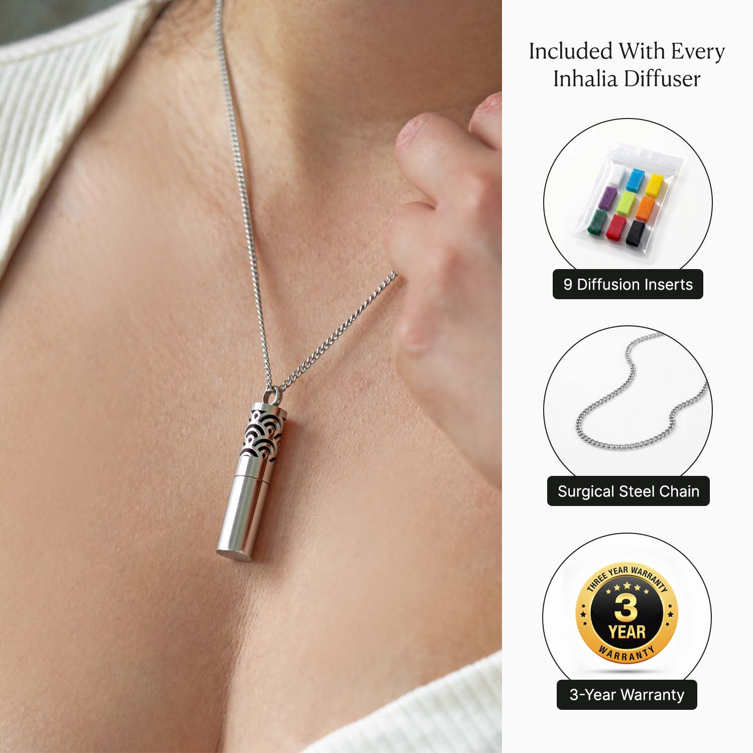 Inhalia™ | Refillable Diffuser Necklace