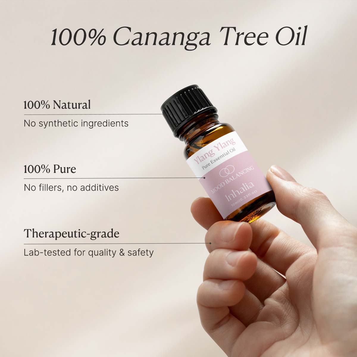 Ylang ylang essential oil for calming stress and emotional relaxation